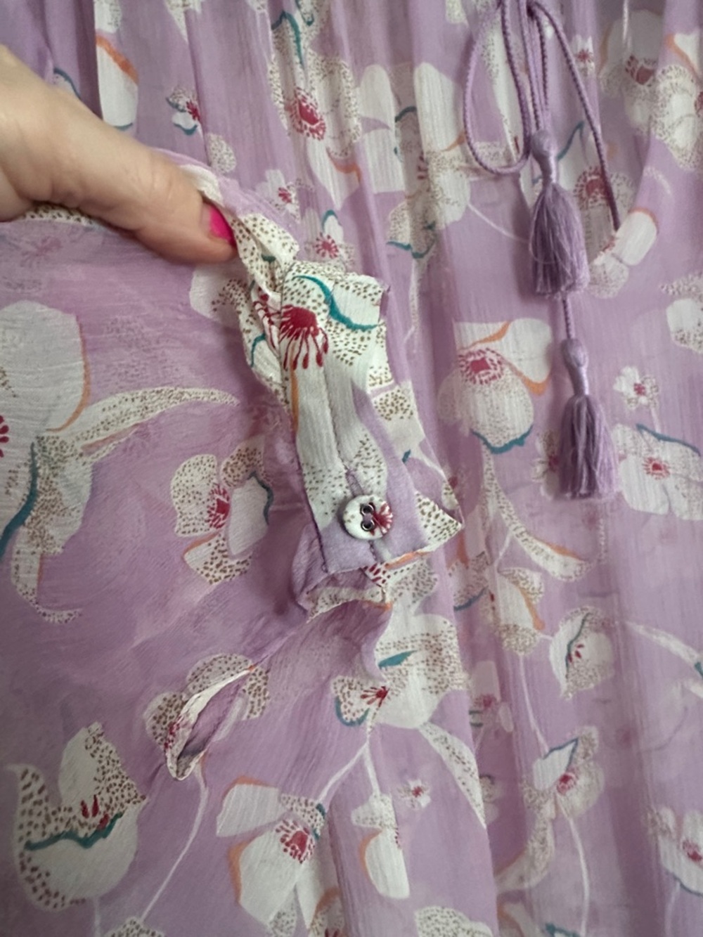 Joie Feyenna beautiful silk delicate blouse S $248 - Picture 9 of 12